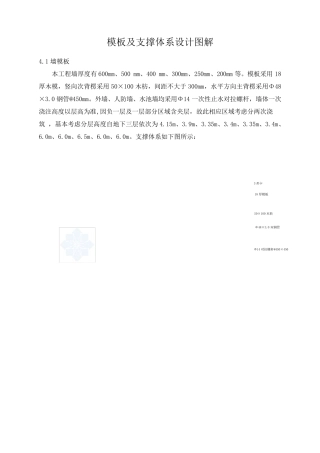 模板及支撑体系设计图解