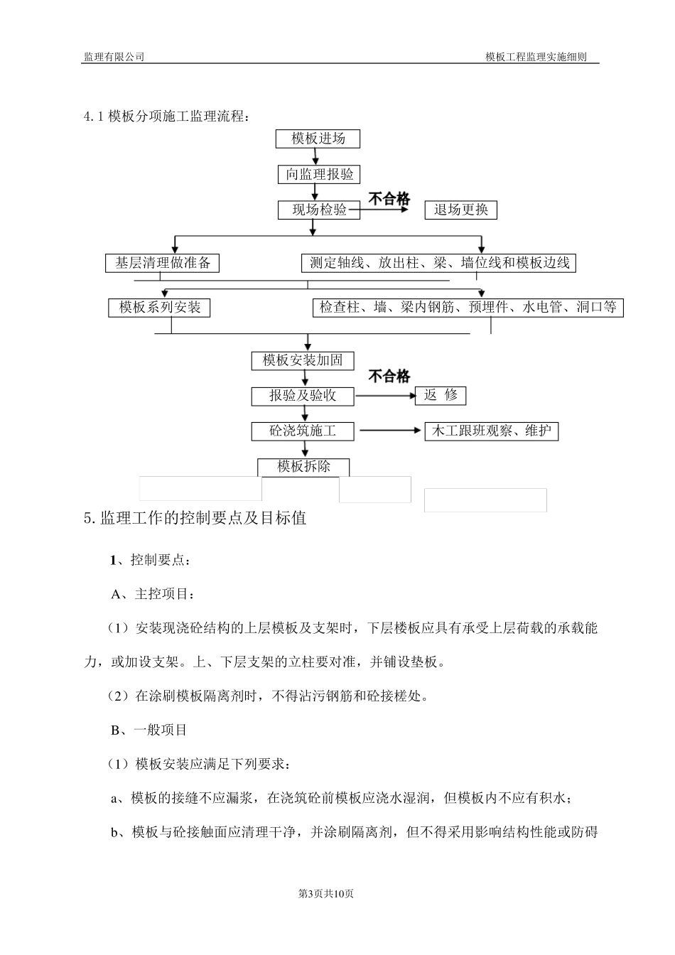 模板工程监理实施细则_第3页