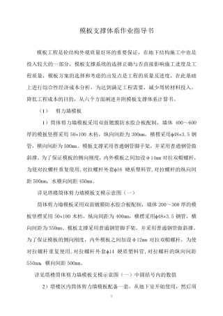 模板支撑体系..