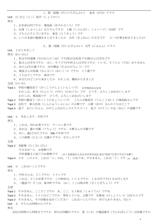 樱花日语课堂笔记1~3