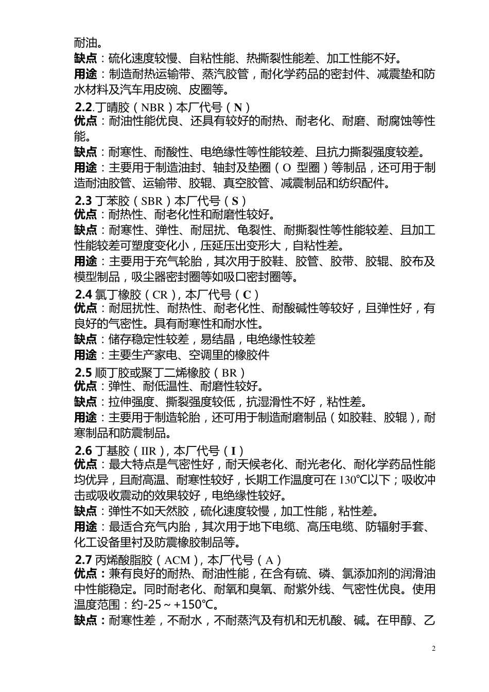 橡胶基本知识及其制品缺陷与原因_第2页