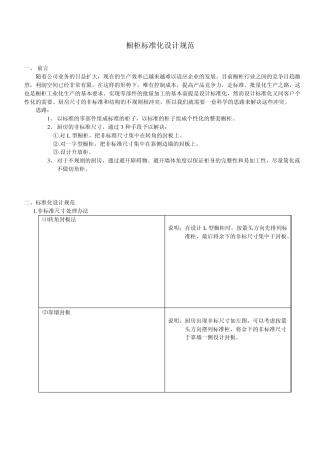 橱柜标准化设计规范