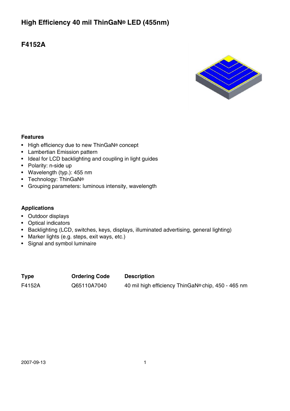 欧司朗LED规格书_第1页