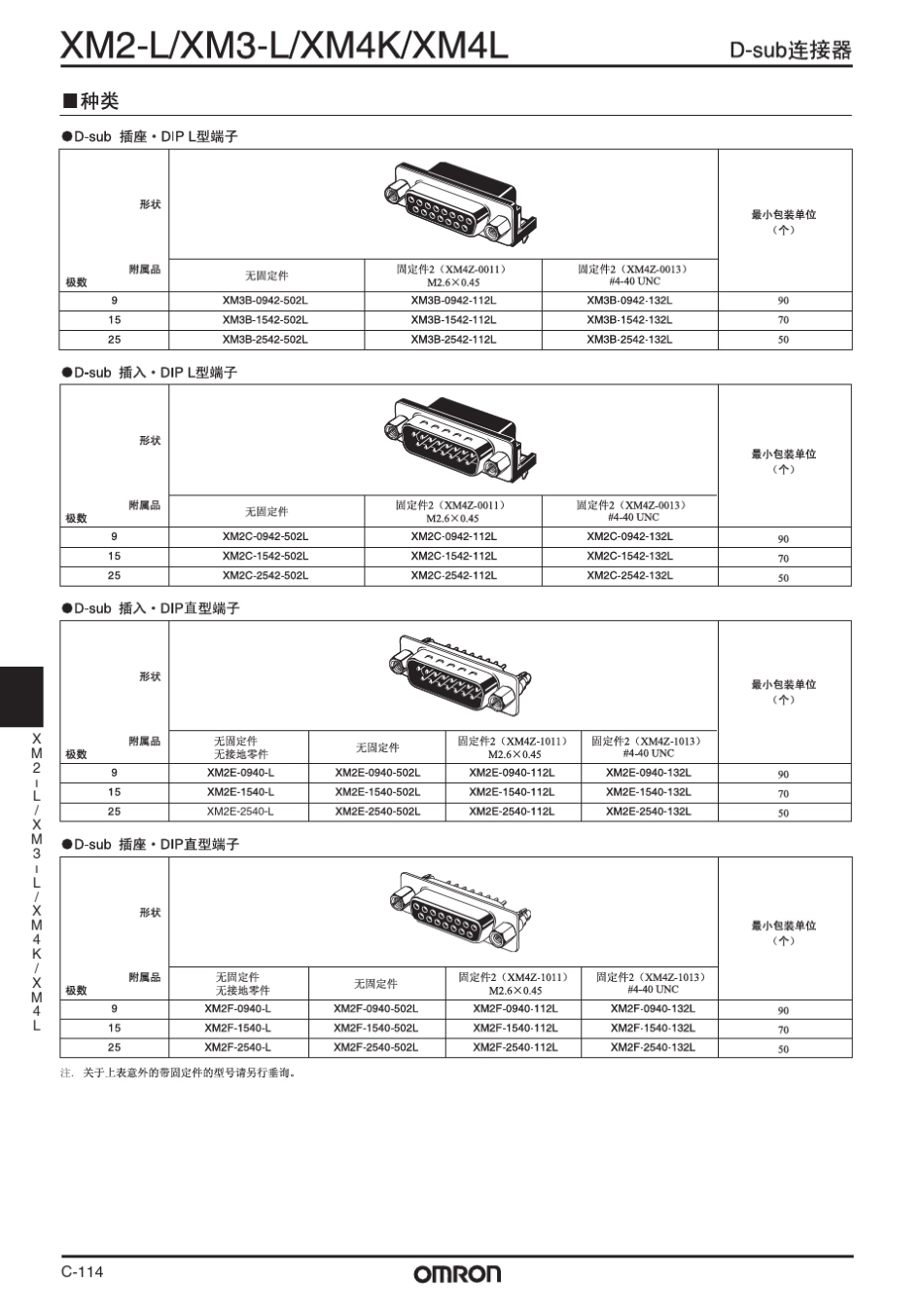 欧姆龙DB类插头封装_第2页