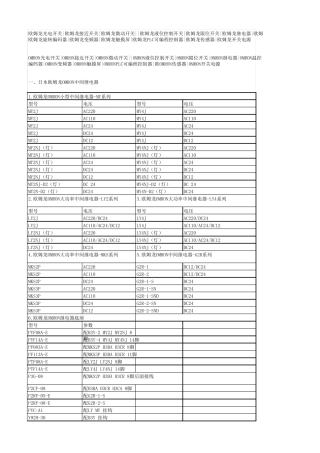 欧姆龙各种电气元器件