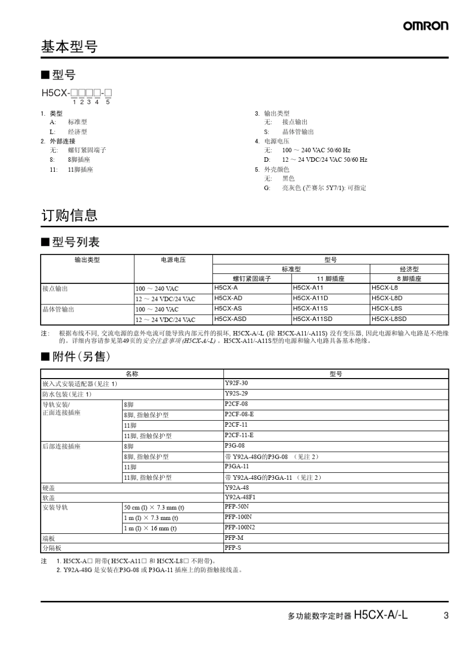 欧姆龙定时器中文资料_第3页