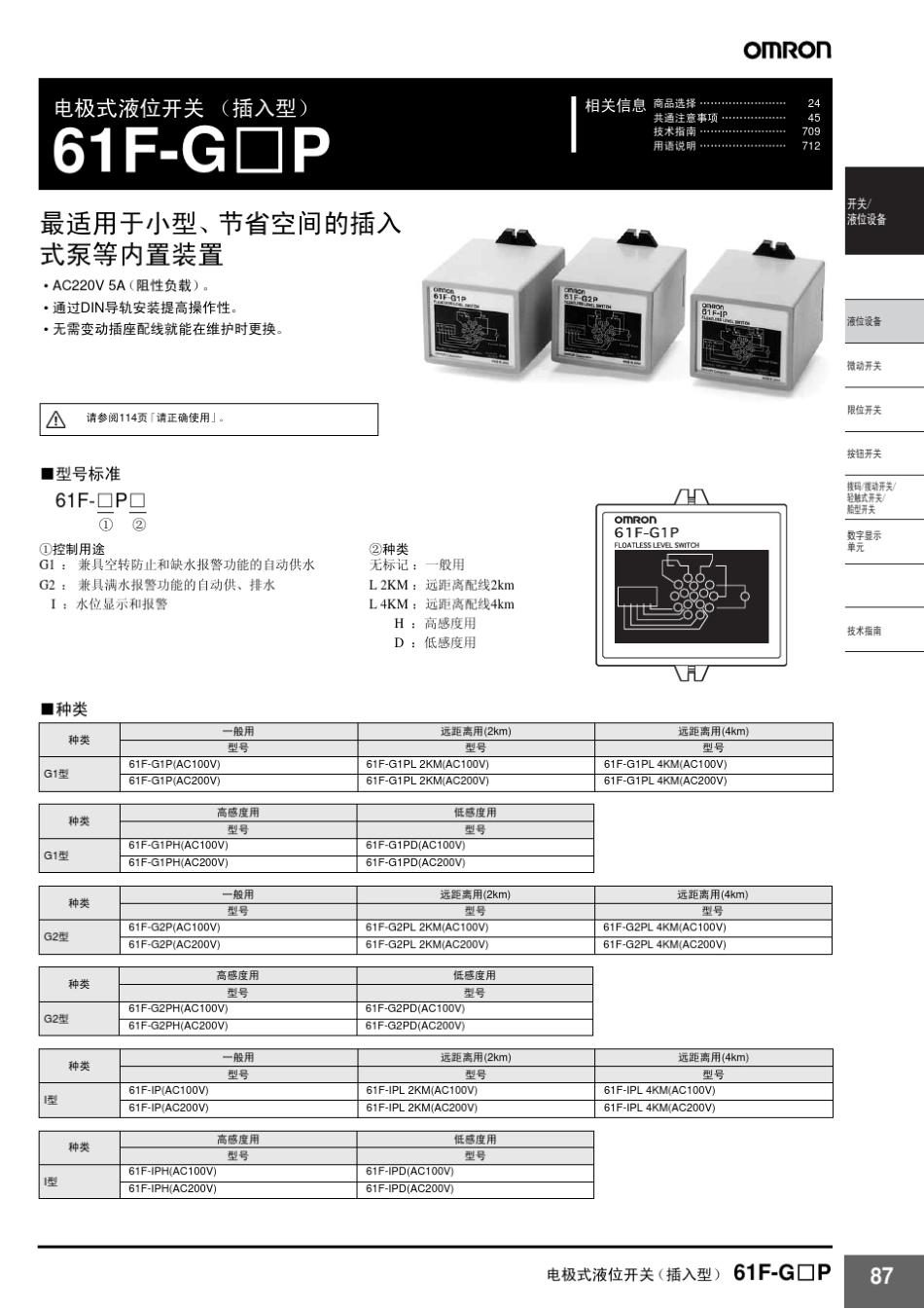 欧姆龙液位开关_第1页