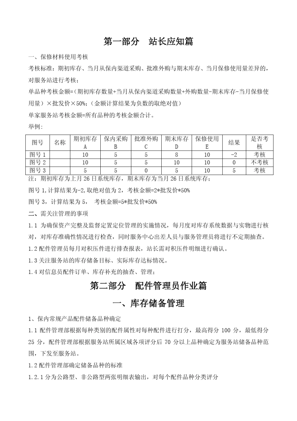 欧曼服务站保内配件作业指导手册_第3页