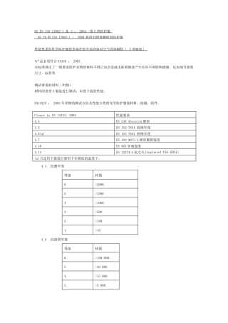 欧标防护服5.6级标准翻译