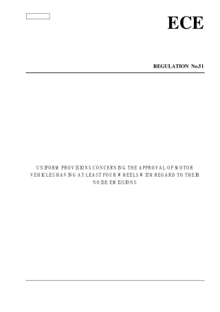 欧标：汽车噪声法规要求