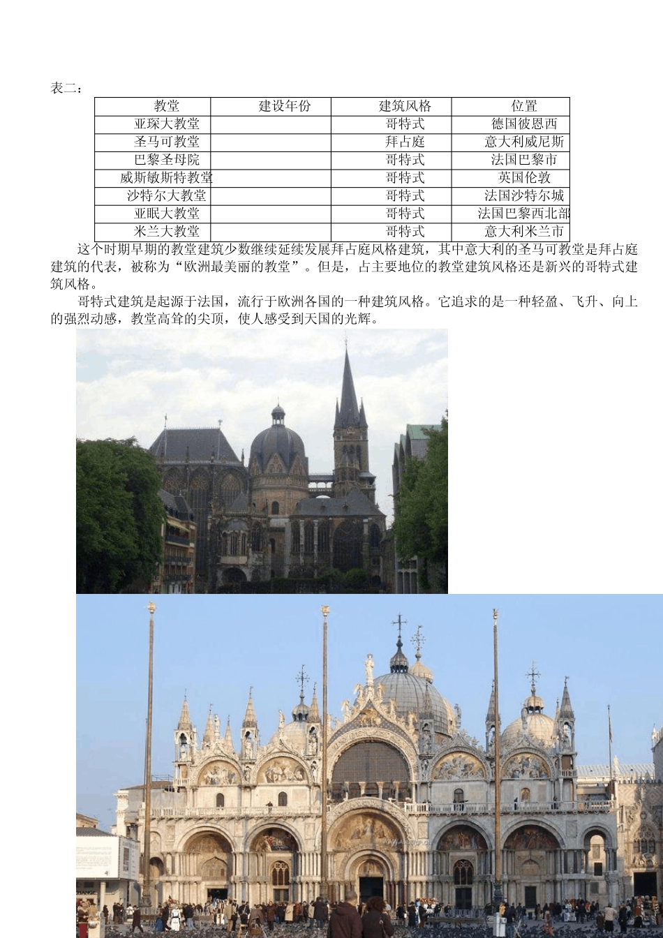 欧洲教堂建筑风格演变_第2页