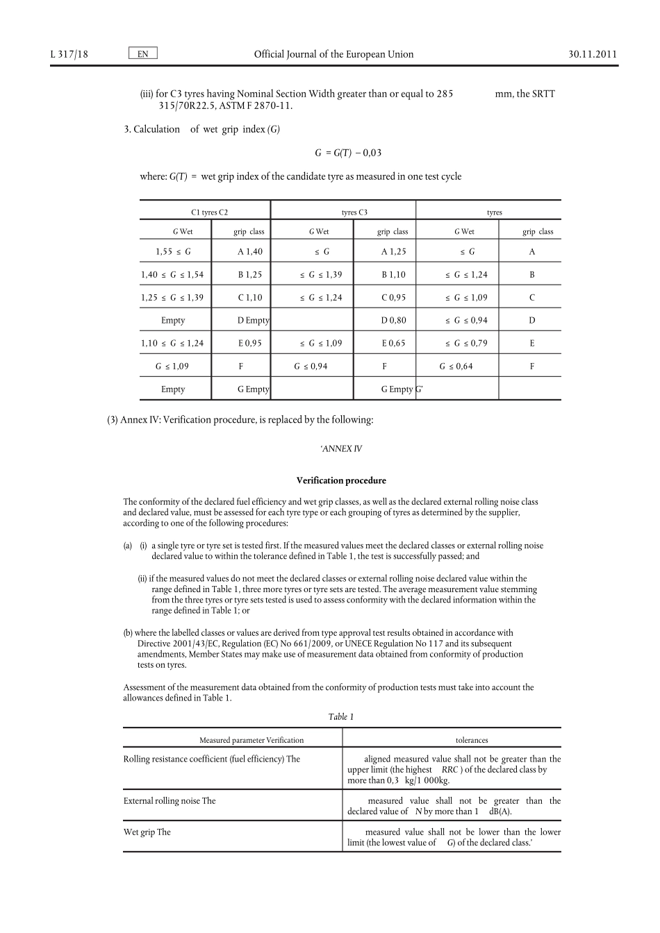 欧盟EC12222009轮胎标签法规修订(2011年11月30日发布)_第2页