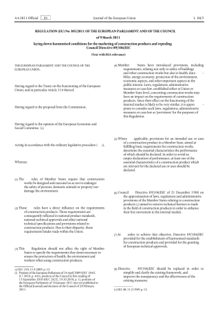欧盟建筑新法规3052011EUCPRen