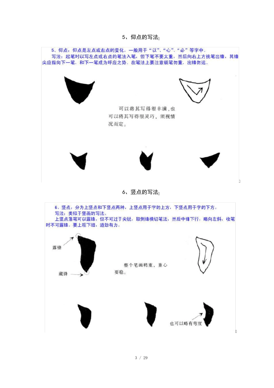 欧阳询楷书教学基本笔画_第3页