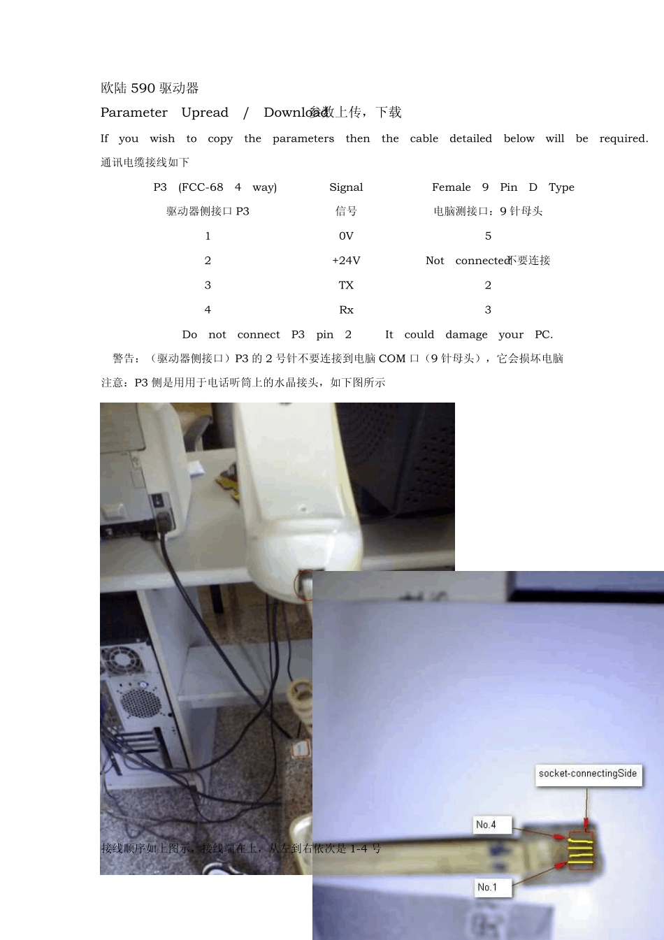 欧陆590驱动器参数上传与下载_第1页