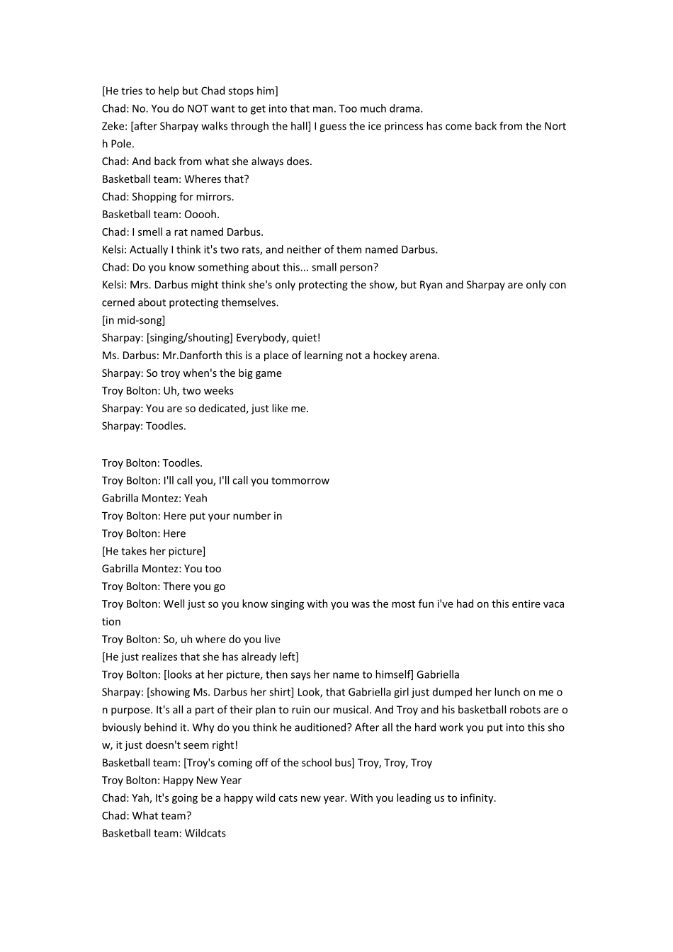 歌舞青春1台词_第2页