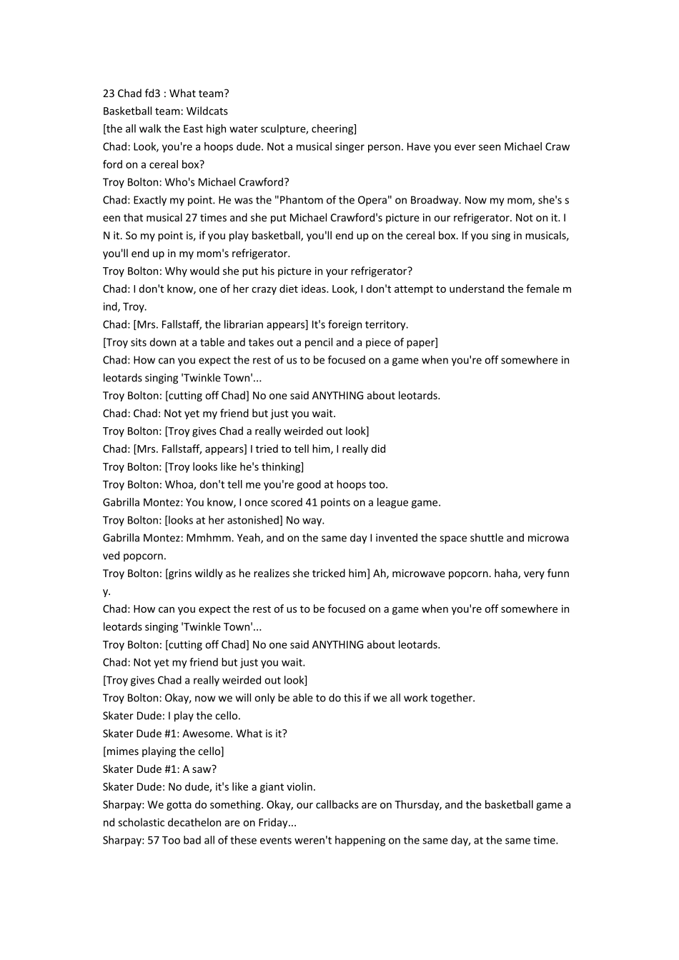 歌舞青春1台词_第3页