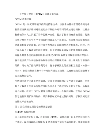 正交频分复用(OFDM)原理及其实现