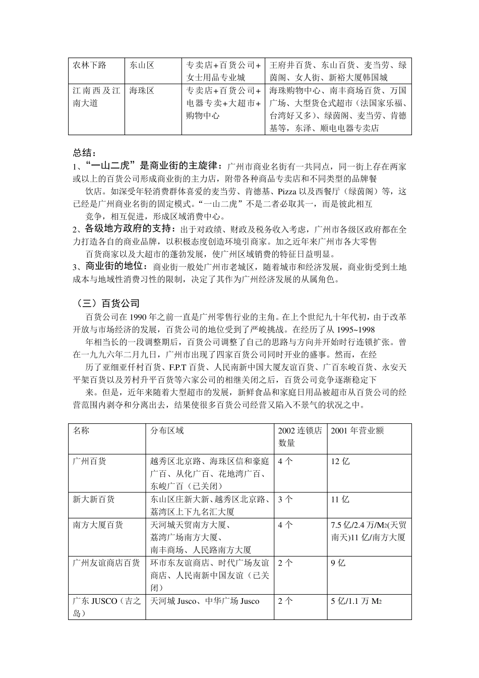 正佳广场调研报告1038305022_第3页