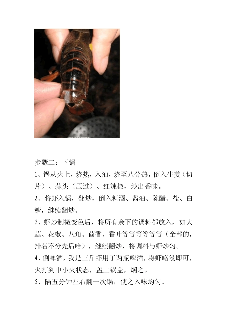 正宗潜江油焖大虾的做法_第3页