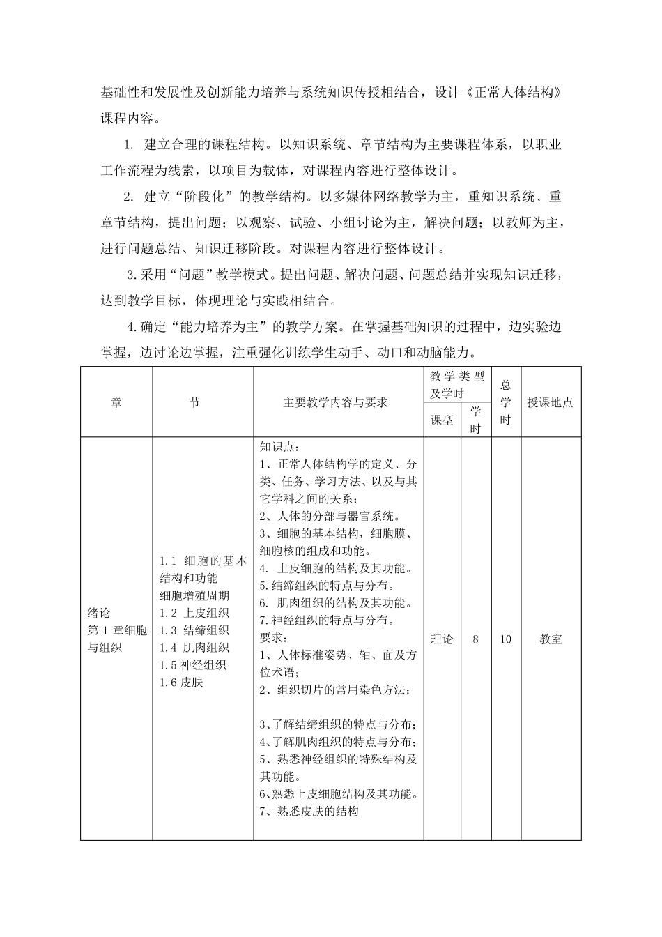正常人体结构课程标准_第3页