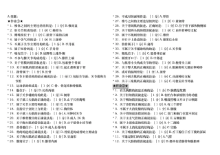 正常人体解剖学Z(作业汇总)