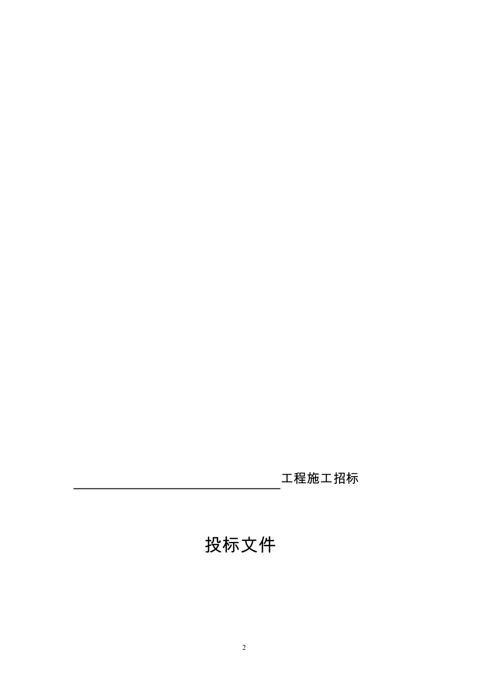 正式投标标书文件范本_第2页