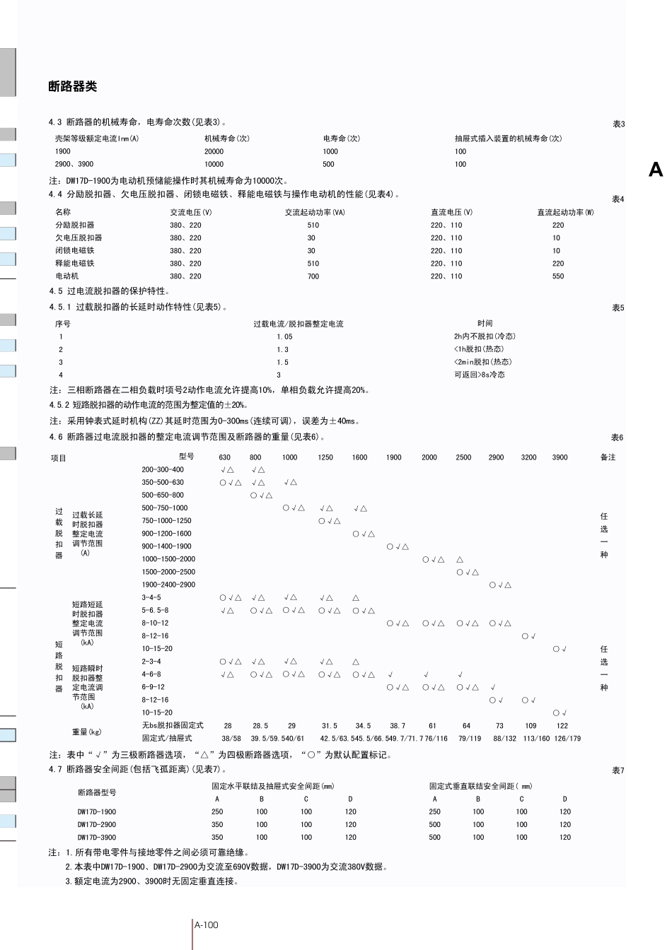 正泰DW17D系列万能式断路器使用说明_第2页