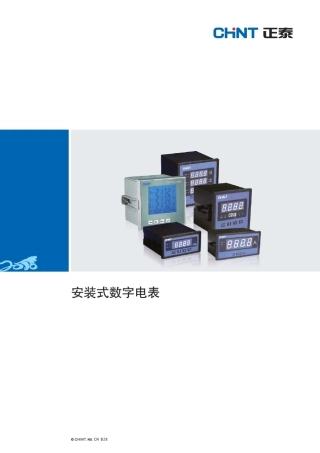 正泰安装式数字电表