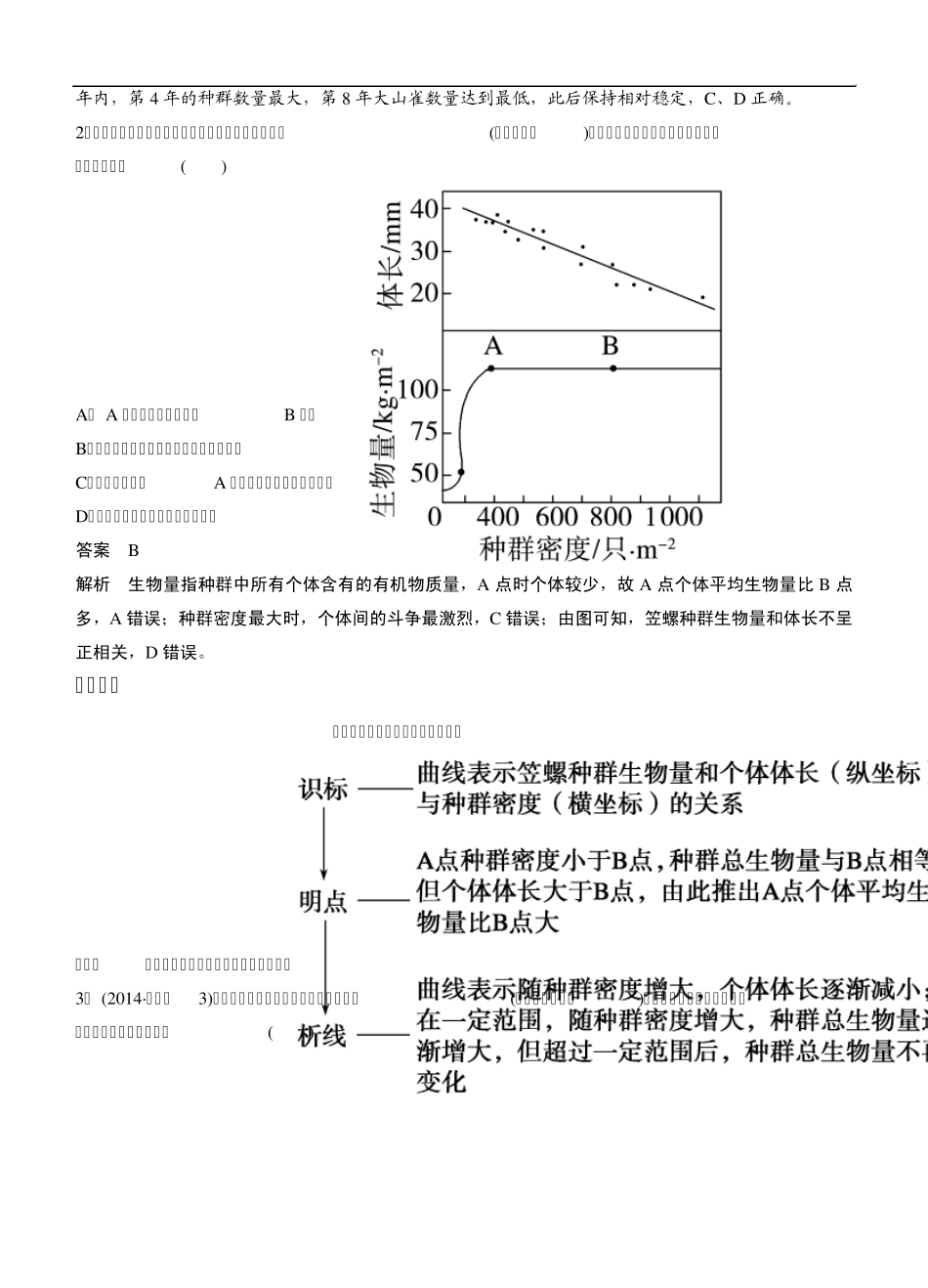 步步高2015高考生物二轮讲义：专题6.1种群和群落_第3页