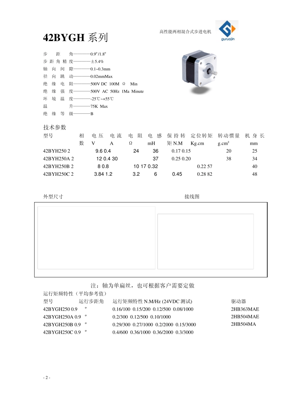 步进电机说明书_第2页