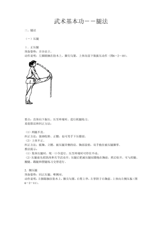 武术基本功腿法