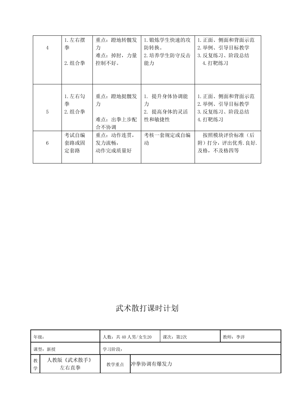 武术散打教案_第2页