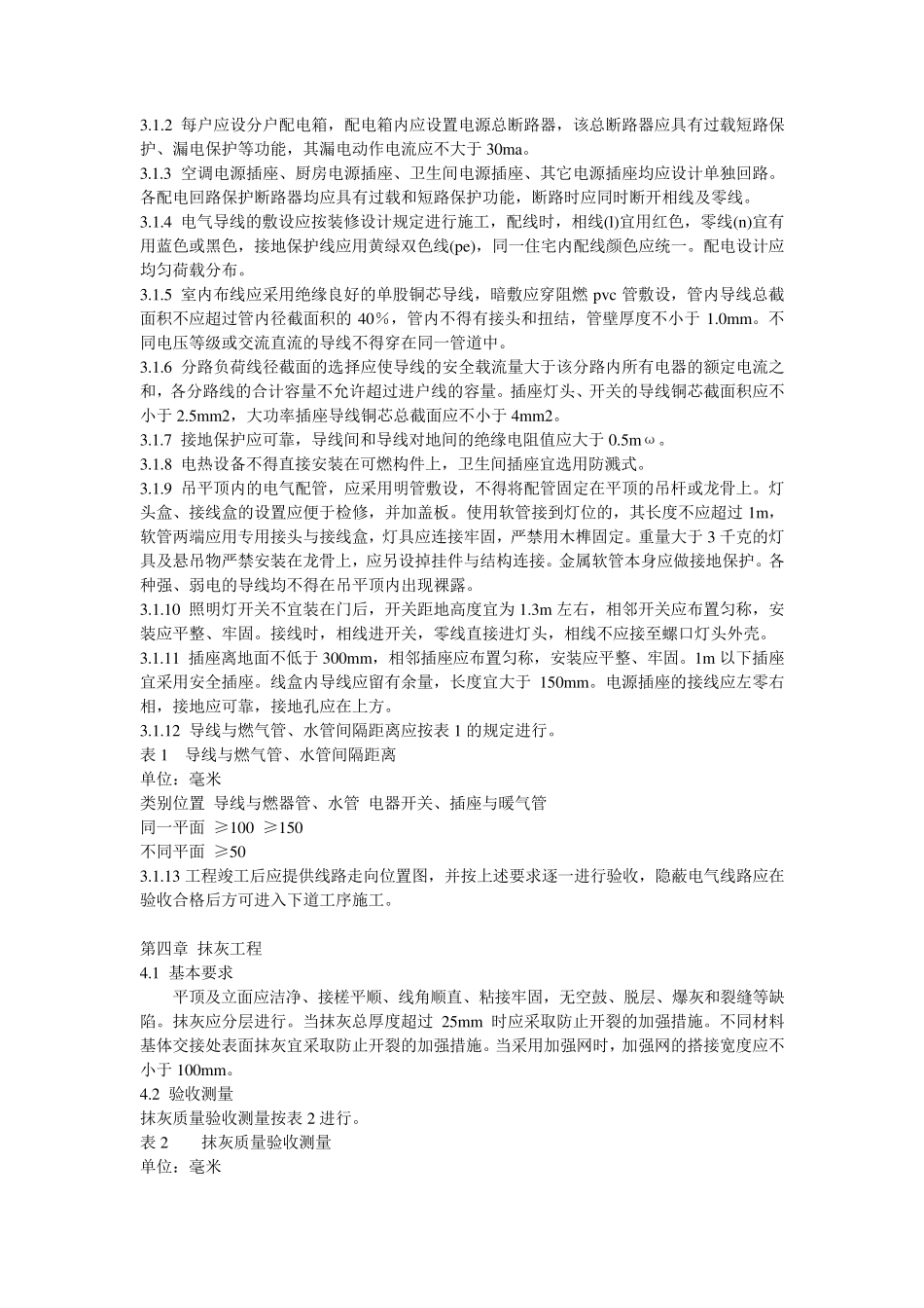 武汉地区住宅装饰装修质量验收规范_第2页