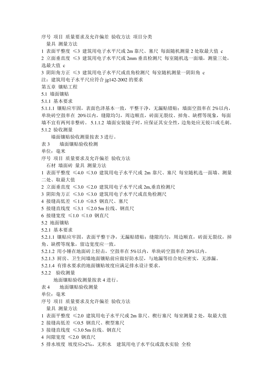 武汉地区住宅装饰装修质量验收规范_第3页