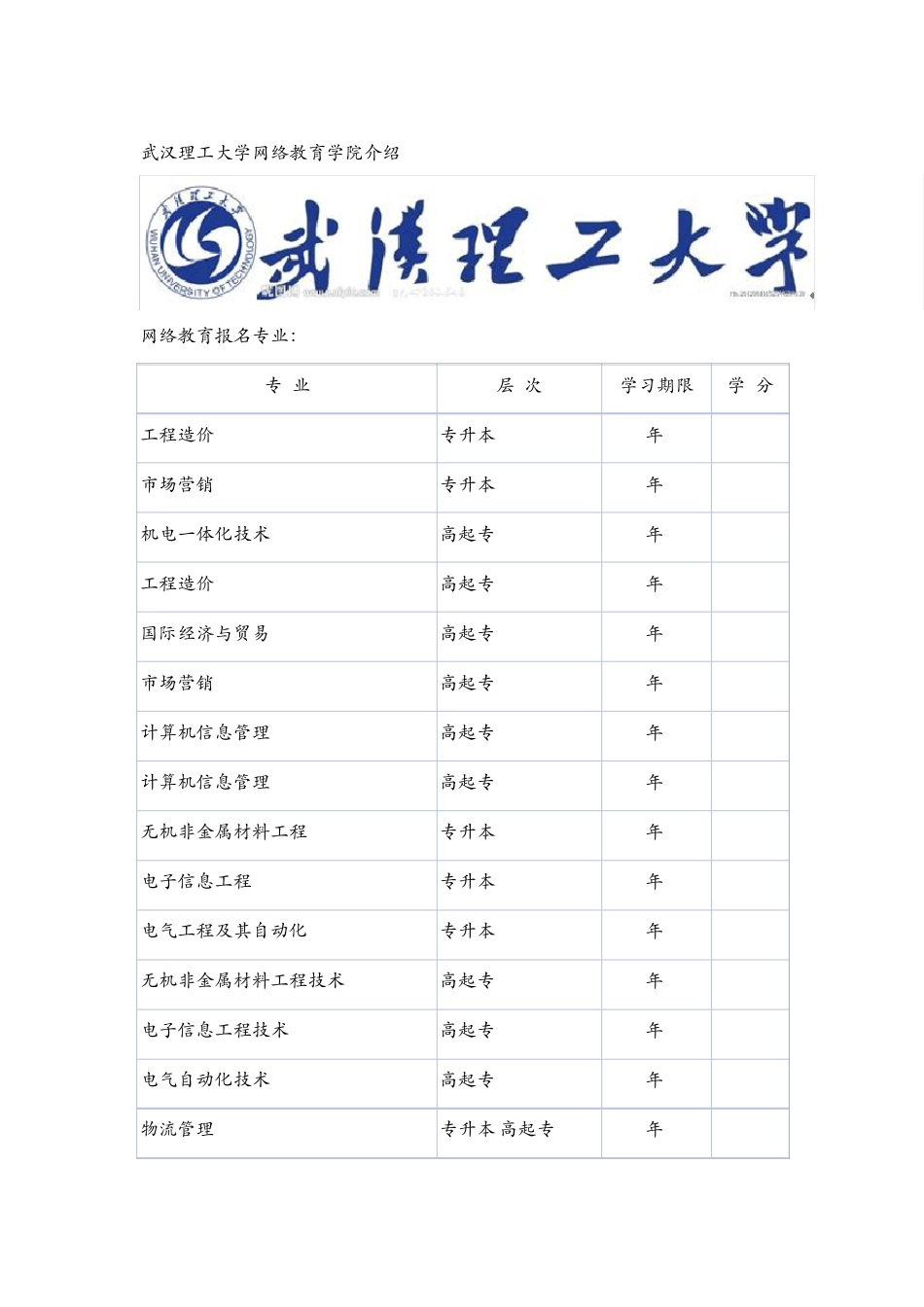 武汉理工大学网络教育学院_第1页