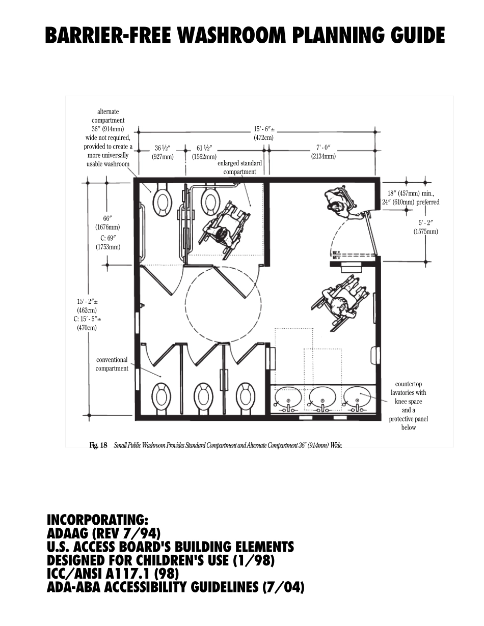 残疾人卫生间国际尺寸标准(PDF高清)(超详细,绝对经典,世上难找啊)_第1页