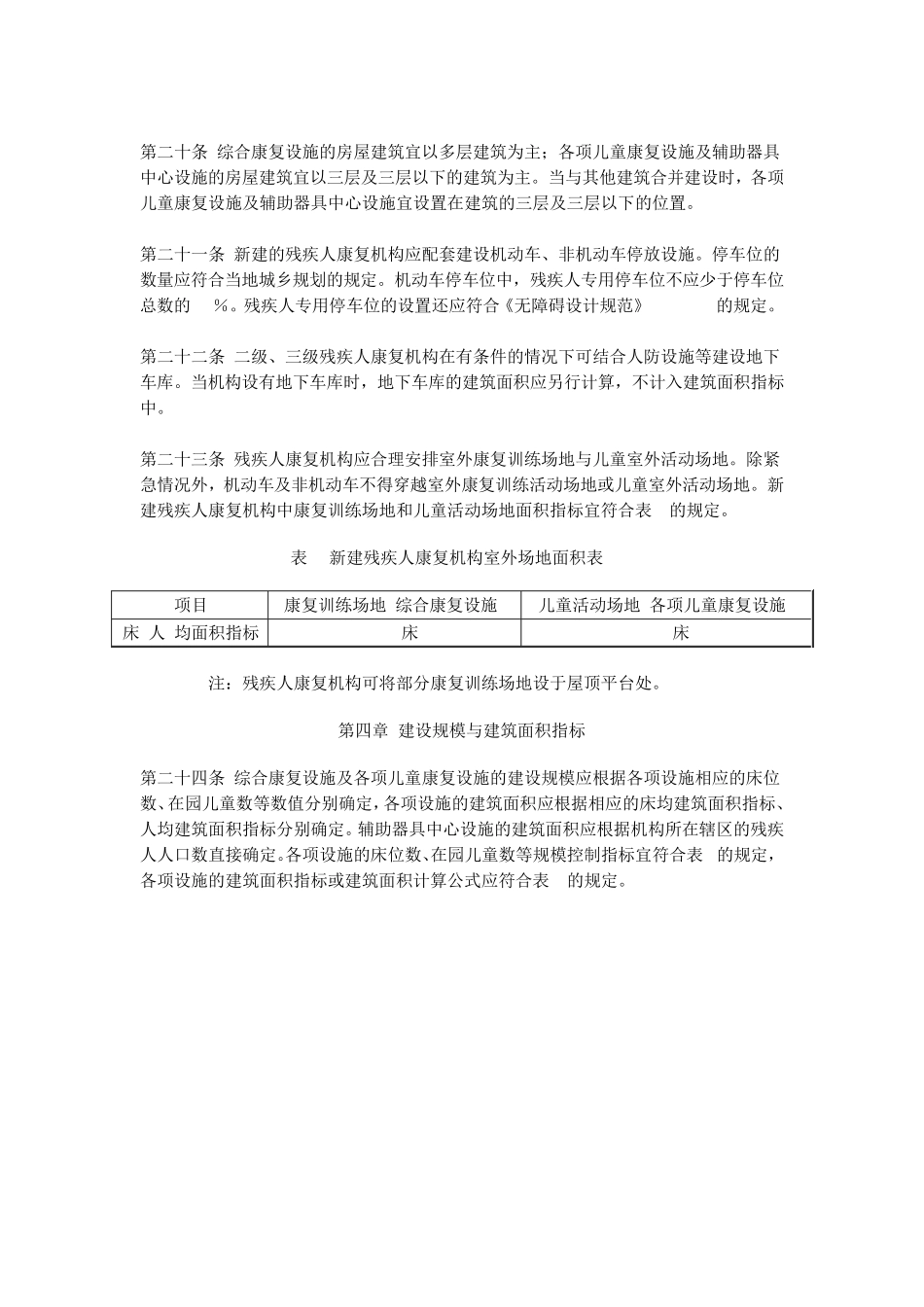残疾人康复机构建设标准建标1652013_第3页