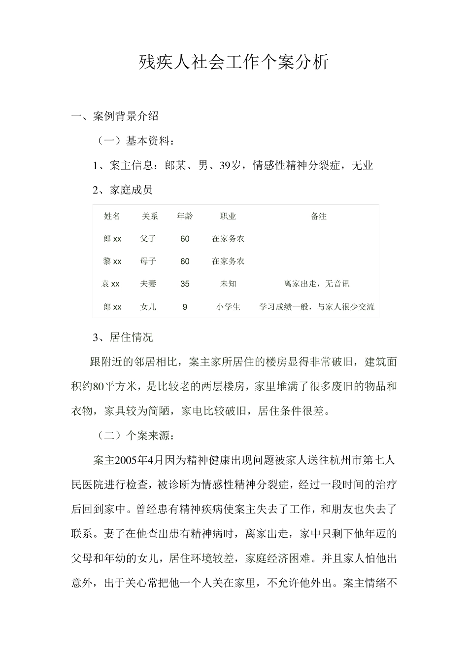 残疾人社会工作个案分析_第1页