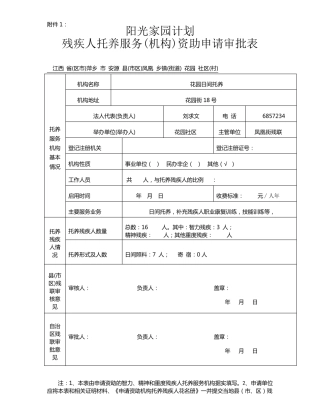 残疾人阳光家园计划