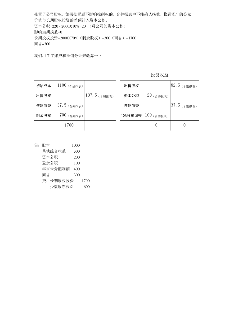 母公司处置子公司会计处理资料整理_第3页