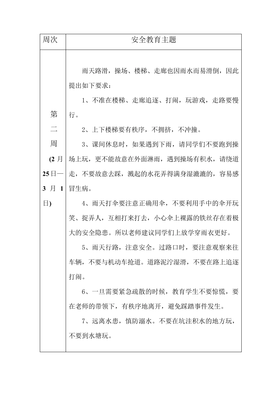 每周安全教育主题_第2页