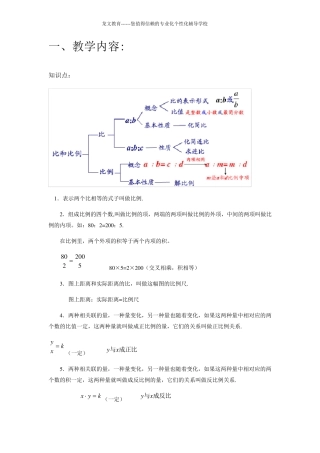 比与比例讲义