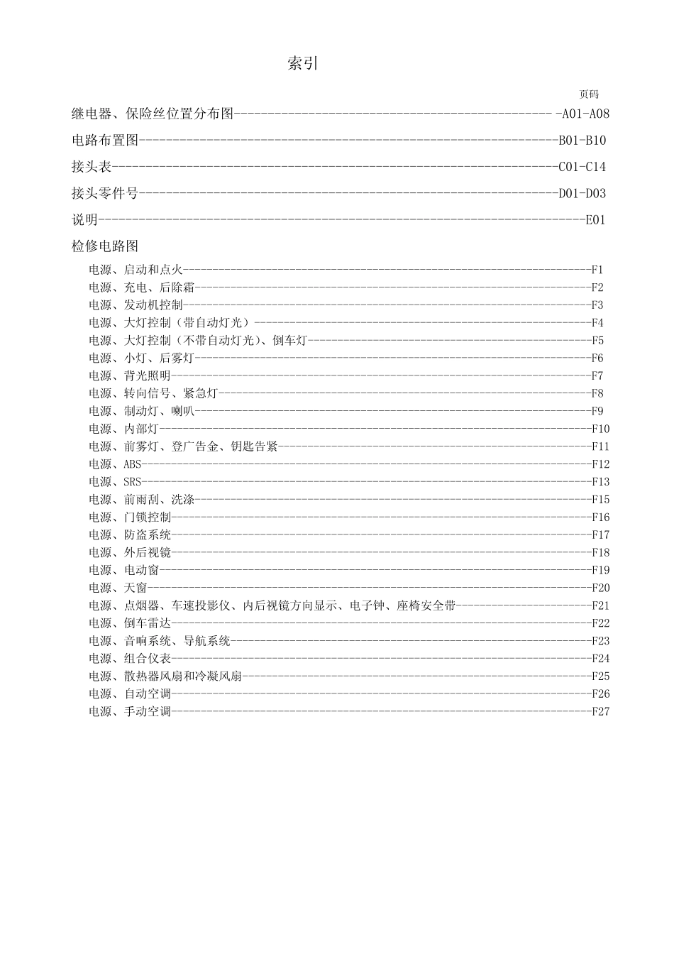比亚迪F3电器原厂资料及电路图(带书签)_第2页