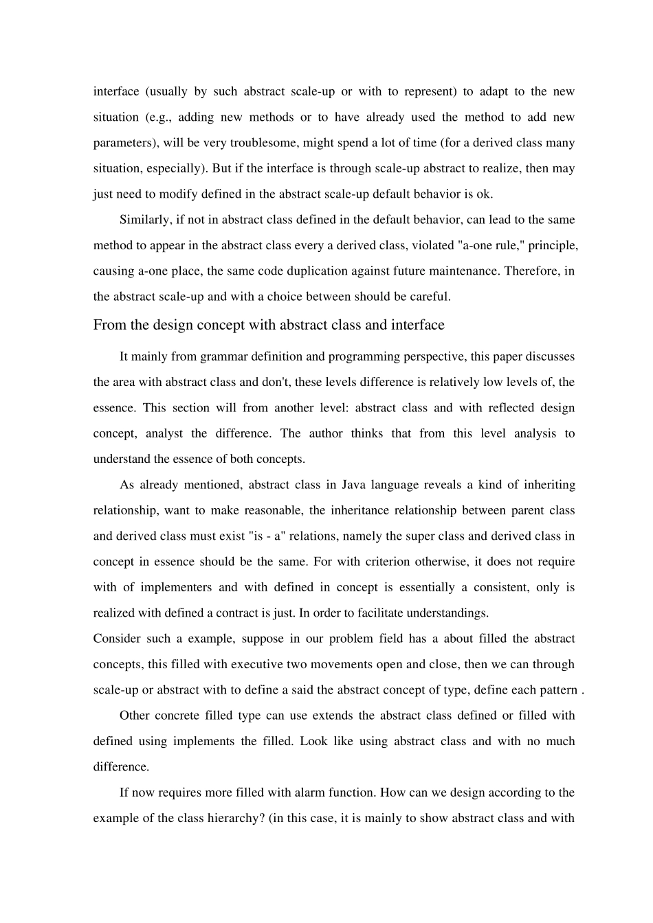 毕设外文翻译详细解析Java中抽象类和接口的区别_第3页