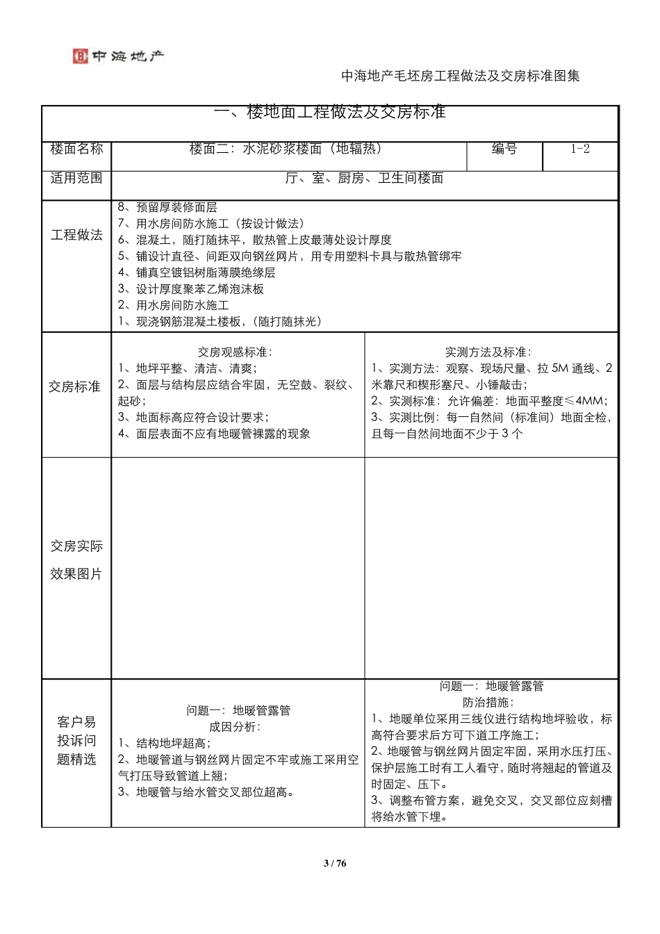 毛坯房交房标准及做法_第3页