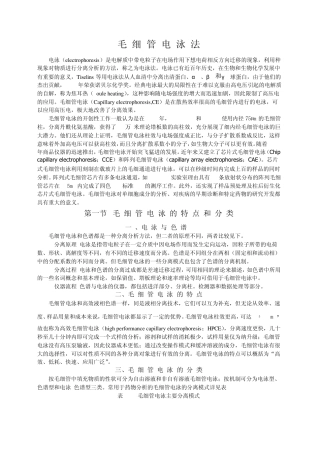 毛细管电泳法