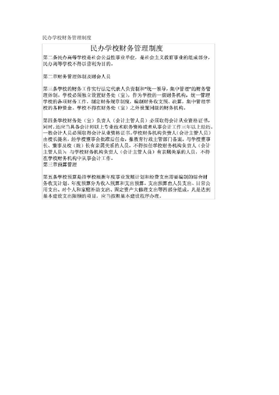 民办学校财务管理制度_第1页