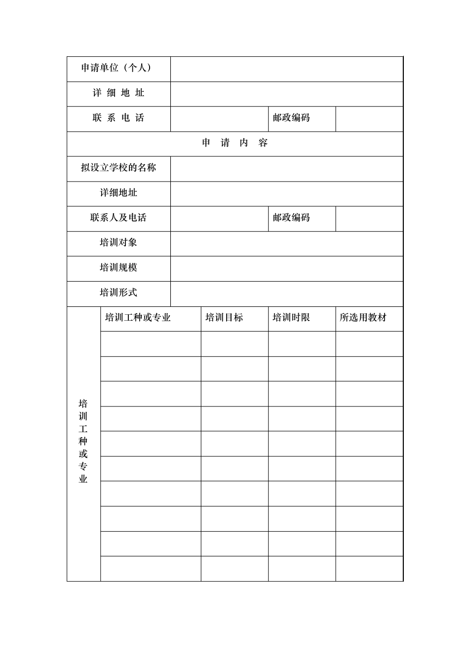 民办职业学校审批表_第3页