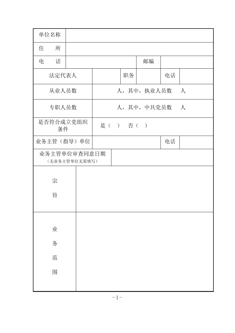 民办非企业单位(法人)登记申请表(2101表)_第3页